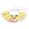 Lovely Lace Cat Dog Collar Bowknot Pet Collar Bibs Lovely Dog Cat Necklace Decor For Small Dogs Cats Plaid Flowers Collar
