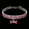 Bling Bone Pet Collar-Adjustable Necklace for Small Dogs and Cats-Cute and Fancy Accessory for Puppies-Adds Style and Glamour