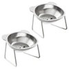 Cat Bowl Stainless Steel Cat Food Bowls with Metal Stand Food and Water Dish for Cats Kitten Puppies Feeders Cat Supplies