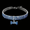 Bling Bone Pet Collar-Adjustable Necklace for Small Dogs and Cats-Cute and Fancy Accessory for Puppies-Adds Style and Glamour
