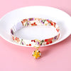 Cat Collar with Hollow Bell Cute Japanese Style Small Cats Necklace Adjustable Safety Puppy Kitten Collars Pet Rabbit Bow Tie